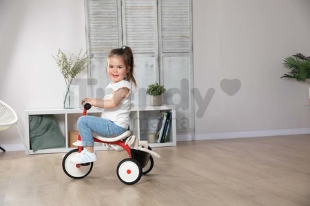 Trojkolka a odrážadlo Retro Rookie Trike Smoby ultraľahká s pedálmi a tichými gumenými kolesami od 24 mes