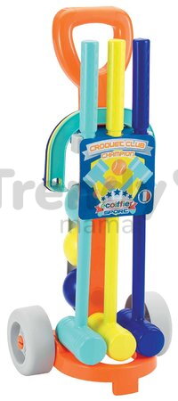 Kroketový set Croquet s vozíkom Écoiffier sivý od 18 mes