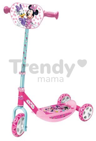 Trojkolesová kolobežka Minnie Smoby s výškovo nastaviteľnou rúčkou protišmyková
