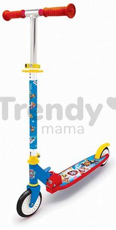 Kolobežka dvojkolesová Paw Patrol 3 Wheels Foldable Scooter Smoby skladacia s brzdou výškovo nastaviteľná max. 83 cm od 5 rokov