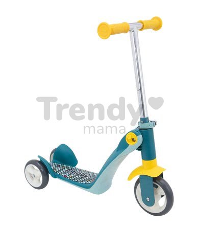 Kolobežka&odrážadlo Reversible 2v1 Scooter Smoby trojkolesová oceľovo-šedá výška rúčky 53/63 cm nosnosť 20 kg od 18 mes