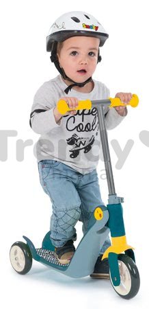 Kolobežka&odrážadlo Reversible 2v1 Scooter Smoby trojkolesová oceľovo-šedá výška rúčky 53/63 cm nosnosť 20 kg od 18 mes