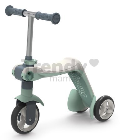 Kolobežka&odrážadlo Reversible Switch 2v1 Scooter Smoby trojkolesová s tichým chodom a výška rúčky 53/63 cm nosnosť 20 kg od 18 mes