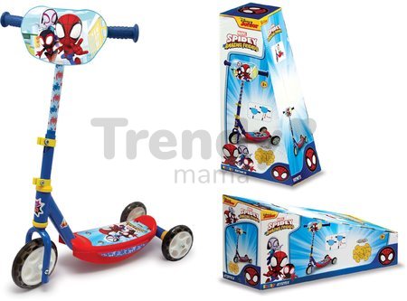 Kolobežka trojkolesová Spidey Disney Smoby s výškovo nastaviteľnou rúčkou protišmyková