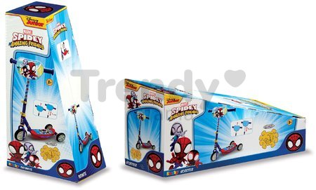 Kolobežka trojkolesová Spidey Disney Smoby s výškovo nastaviteľnou rúčkou protišmyková