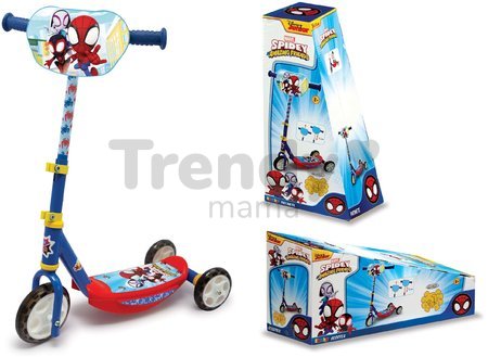 Kolobežka trojkolesová Spidey Disney Smoby s výškovo nastaviteľnou rúčkou protišmyková