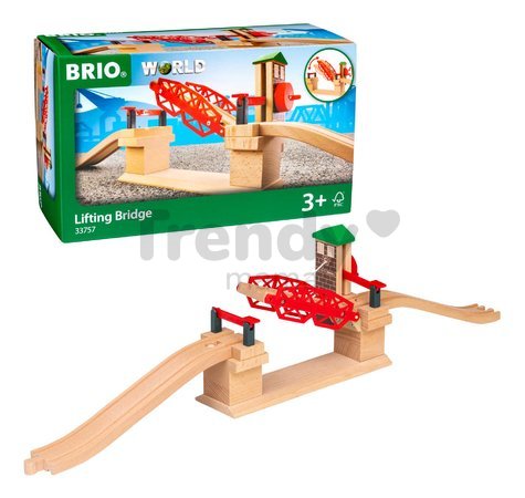 Náhradné diely pre vláčikodráhu Lifting Bridge BRIO zdvíhací most s manuálnym ovládaním od 3 rokov BRIO7570