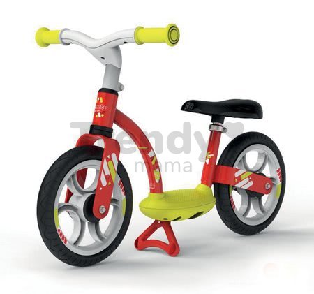 Balančné odrážadlo Balance Bike Comfort Red Smoby s kovovou konštrukciou a výškovo nastaviteľným sedadlom od 24 mes
