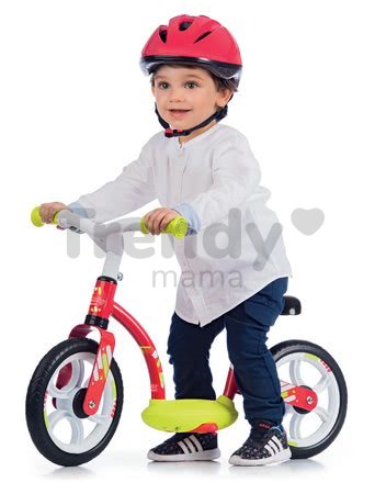 Balančné odrážadlo Balance Bike Comfort Red Smoby s kovovou konštrukciou a výškovo nastaviteľným sedadlom od 24 mes