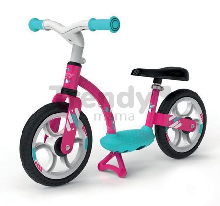 Balančné odrážadlo Balance Bike Comfort Pink Smoby s kovovou konštrukciou a výškovo nastaviteľným sedadlom od 24 mes
