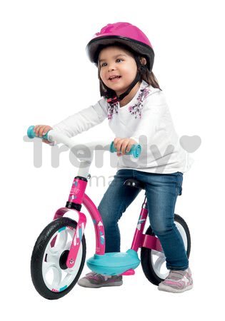 Balančné odrážadlo Balance Bike Comfort Pink Smoby s kovovou konštrukciou a výškovo nastaviteľným sedadlom od 24 mes