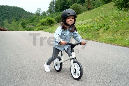 Balančné odrážadlo First Bike Smoby s ultraľahkou 2,5 kg kovovou konštrukciou a tichým chodom gumených kolies od 24 mes