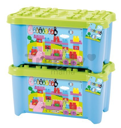 Stavebnice Abrick Maxi Barbapapa Écoiffier v dóze 50 dílů od 12 měsíců