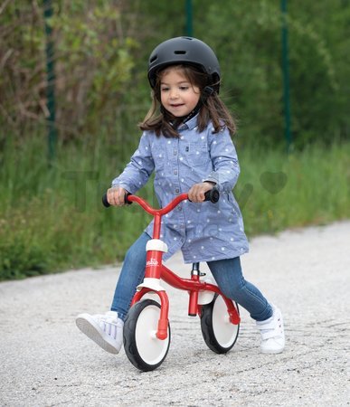 Balančné odrážadlo ultraľahké Rookie Bike Smoby s výškovo nastaviteľným sedadlom a riadidlami a tiché gumené kolesá od 18 mes