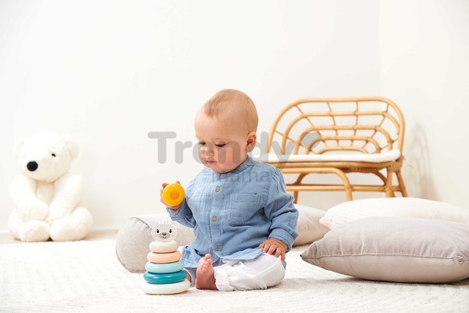Didaktická pyramída BB Abrick Écoiffier 6 krúžkov pre najmenších od 6 mes