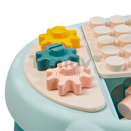 Didaktický stolík BB Abrick Écoiffier 22 dielov s aktivitami a kockami s motívom zvieratiek od 12 mes