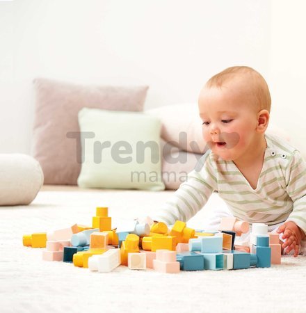 Stavebnica v taške BB Abrick Écoiffier 60 kociek od 18 mes