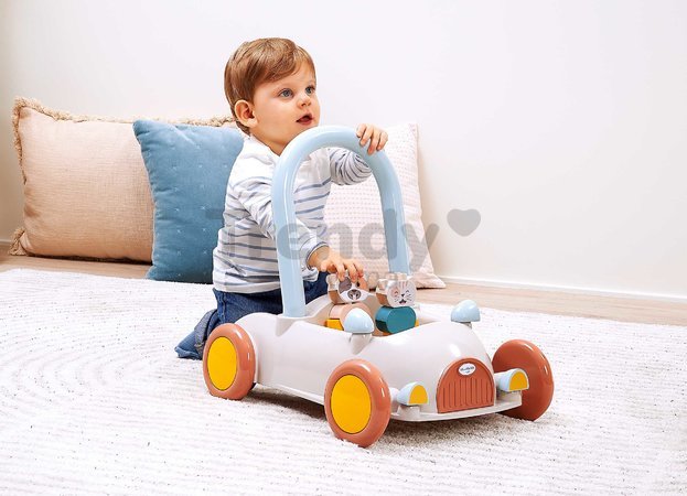 Chodítko auto Baby Walker BB Abrick Écoiffier s úložným priestorom a kockami 17 dielov od 12 mes