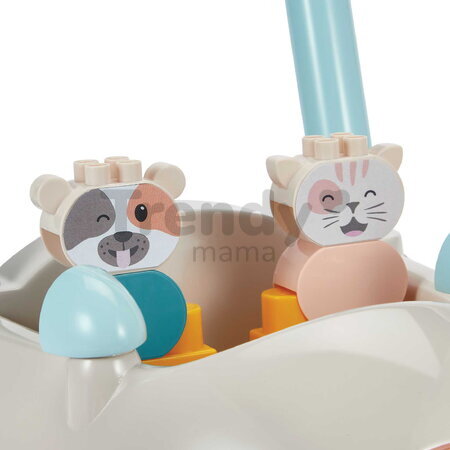 Chodítko auto Baby Walker BB Abrick Écoiffier s úložným priestorom a kockami 17 dielov od 12 mes