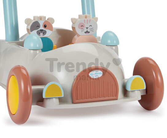 Chodítko auto Baby Walker BB Abrick Écoiffier s úložným priestorom a kockami 17 dielov od 12 mes