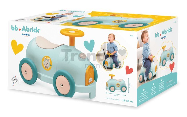 Odrážadlo klasické Retro Ride on BB Abrick Écoiffier modré výška 32 cm od 12 mes