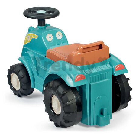 Odrážadlo traktor BB Abrick Écoiffier s úložným priestorom pod sedadlom a otáčateľnými kolesami od 12 mes