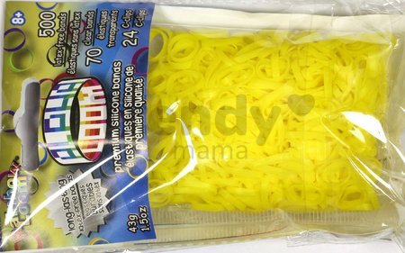 Gumičky Alpha Bands Rainbow Loom 500 ks žlté od 6 rokov