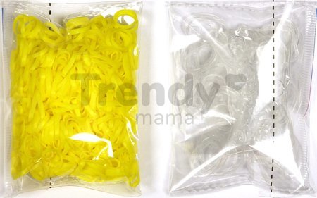 Gumičky Alpha Bands Rainbow Loom 500 ks žlté od 6 rokov