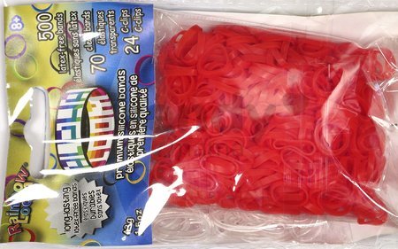 Gumičky Alpha Bands Rainbow Loom 500 ks červené od 6 rokov