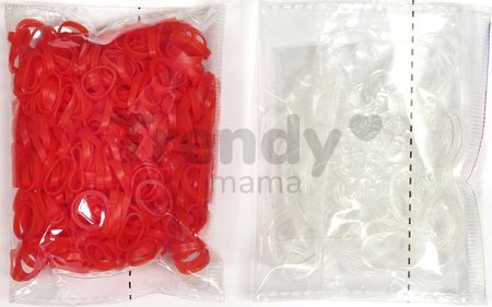 Gumičky Alpha Bands Rainbow Loom 500 ks červené od 6 rokov