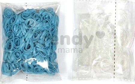 Gumičky Alpha Bands Rainbow Loom 500 ks tyrkysové od 6 rokov
