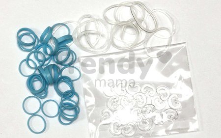 Gumičky Alpha Bands Rainbow Loom 500 ks tyrkysové od 6 rokov