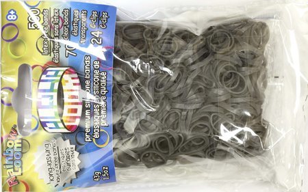 Gumičky Alpha Bands Rainbow Loom 500 ks sivé od 6 rokov