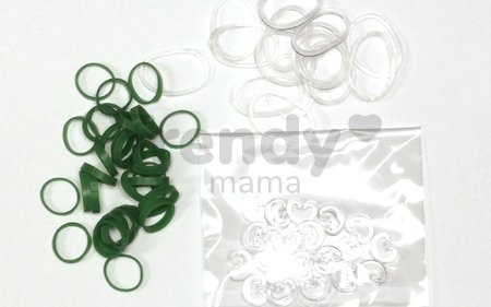 Gumičky Alpha Bands Rainbow Loom 500 ks tmavozelené od 6 rokov