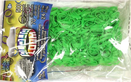 Gumičky Alpha Bands Rainbow Loom 500 ks limetkovo zelené od 6 rokov