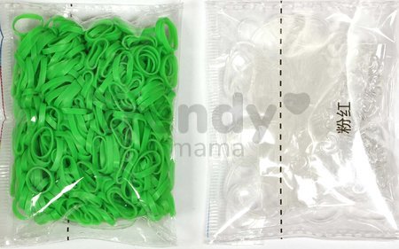 Gumičky Alpha Bands Rainbow Loom 500 ks limetkovo zelené od 6 rokov