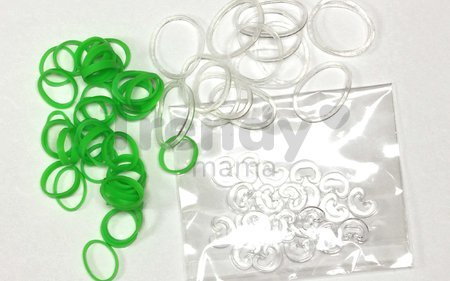 Gumičky Alpha Bands Rainbow Loom 500 ks limetkovo zelené od 6 rokov