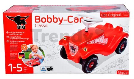 Odrážadlo Bobby Classic BIG s klaksónom červené od 12 mes