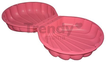 Pieskovisko dvojdielne Watershell Pink BIG mušľa 2*100 l na vodu a piesok 88*75*22 cm ružové od 18 mes
