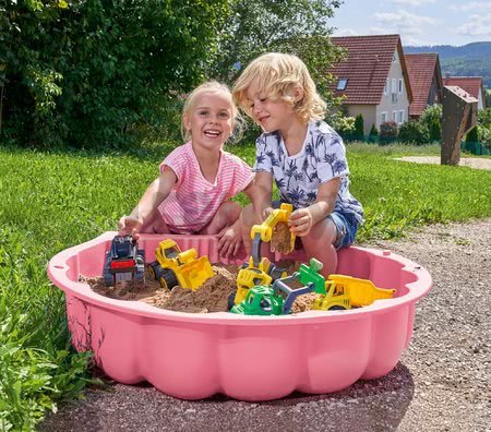 Pieskovisko mušľa Watershell Pink BIG na vodu a piesok 100 litrov ružové 88*75*22 cm od 12 mes