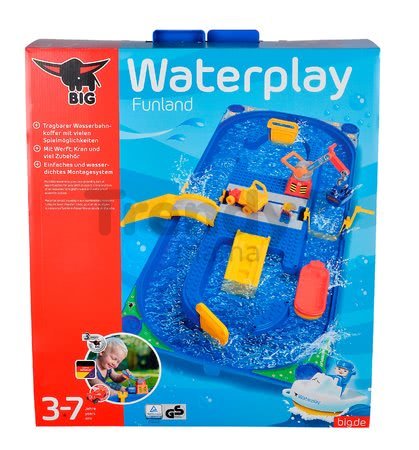 Vodná hra Waterplay Funland BIG v kufríku modrá