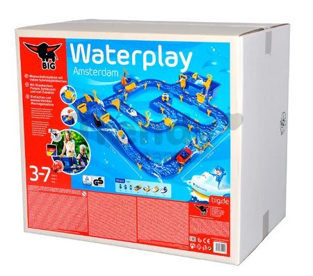 Vodná hra Waterplay Amsterdam BIG skladacia s figúrkami modrá