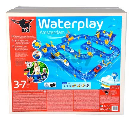 Vodná hra Waterplay Amsterdam BIG skladacia s figúrkami modrá