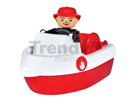 Súprava 2 lodiek Waterplay BIG hasičské dĺžka 15,5 cm červené