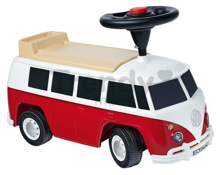 Odrážadlo minibus so zvukom Baby Volkswagen T1 BIG s reálnym dizajnom a odkladacím priečinkom od 18 mes