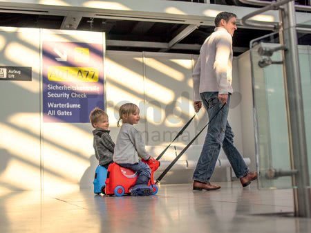 Odrážadlo kufor na kolieskach Pes Bobby BIG s tajnou priehradkou 15 L objem modré