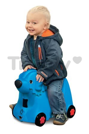 Odrážadlo kufor na kolieskach Pes Bobby BIG s tajnou priehradkou 15 L objem modré