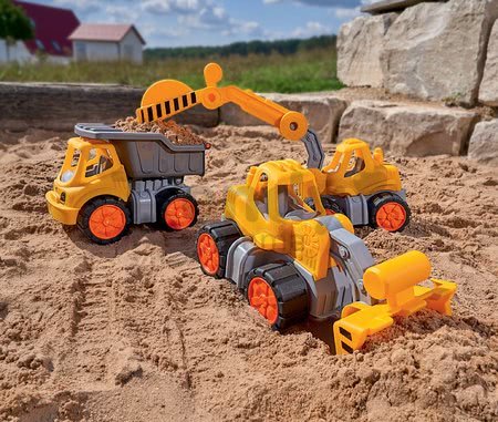 Nákladné auto Dumper Power Worker BIG pracovný stroj 33 cm - gumené kolesá od 2 rokov