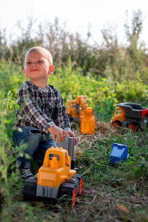 Nákladné auto Dumper Power Worker BIG pracovný stroj 33 cm - gumené kolesá od 2 rokov