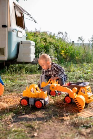 Nákladné auto Dumper Power Worker BIG pracovný stroj 33 cm - gumené kolesá od 2 rokov